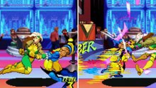 ALL ROGUE'S POWER DRAIN SIDE BY SIDE COMPARISON - X-Men vs. Street Fighter (XvSF)