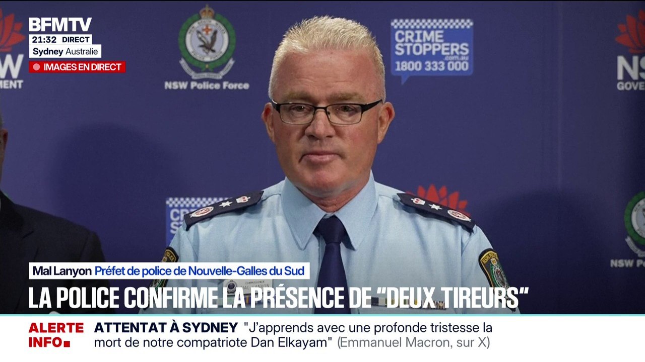 Fusillade à Sydney: "Deux policiers ont été blessés dans la fusillade", assure le préfet de police de Nouvelle-Galle du Sud