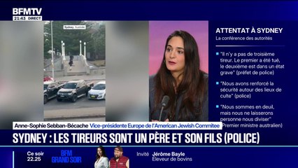 Fusillade à Sydney: "On a été horrifiés mais pas surpris", assure Anne-Sophie Sebban-Bécache, vice-présidente Europe de l'American Jewish Committe
