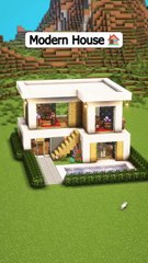 Minecraft easy modern house