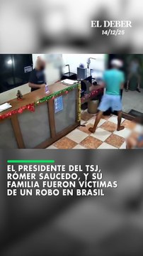 El presidente del TSJ, Rómer Saucedo, y su familia fueron víctimas de un robo en Brasil