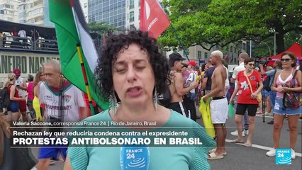 Protestas contra la reducción de la condena al expresidente brasileño Jair Bolsonaro