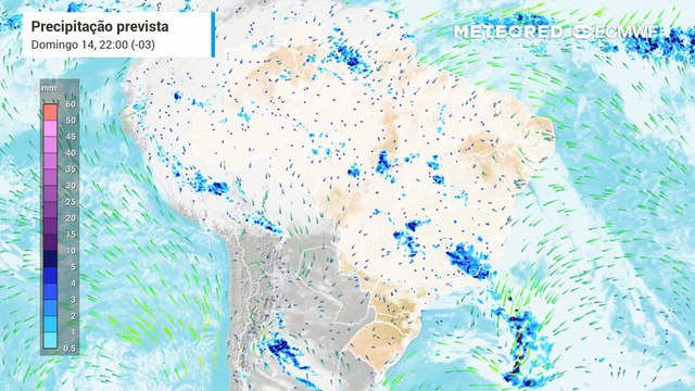Domingo, 15 de dezembro: chuva, nebulosidade e vento