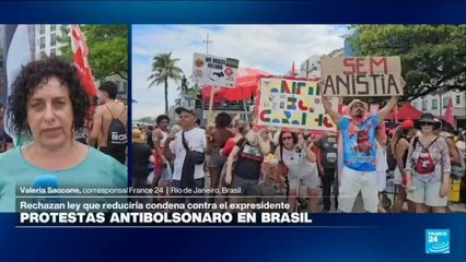 Protestas contra la reducción de la condena al expresidente brasileño Jair Bolsonaro