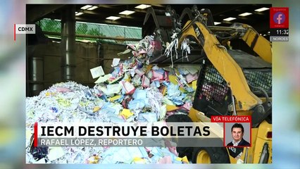 Instituto Electoral de la CDMX destruye 166 toneladas de boletas electorales