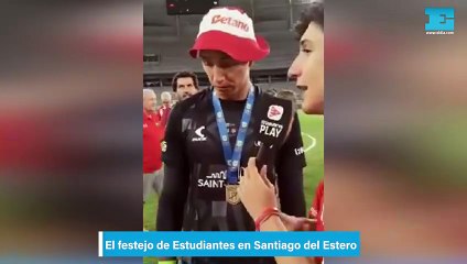 El festejo de Estudiantes en Santiago del Estero