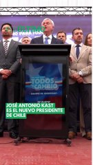 José Antonio Kast  es el nuevo presidente  de Chile