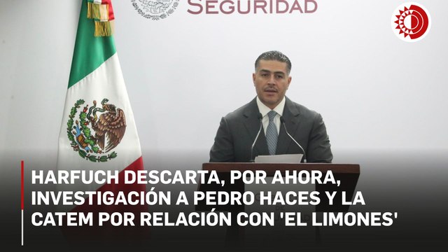Harfuch descarta, por ahora, investigación a Pedro Haces y la Catem por relación con 'El Limones'