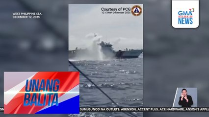 Pag-water cannon ng China Coast Guard sa mga mangingisdang Pinoy sa Sabina Shoal, kinondena ng ilang grupo | Unang Balita