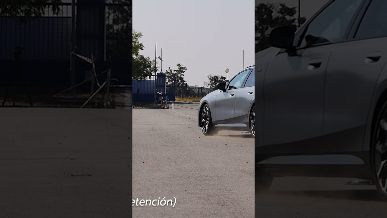 El BMW i5 M60 Touring en la #esquiva77 #shorts