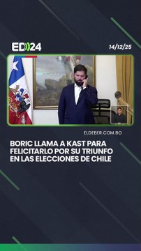 Boric llama a Kast para felicitarlo por su triunfo en las elecciones de Chile
