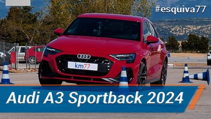 Audi A3 Sportback 2024 - Maniobra de esquiva (moose test) | km77.com