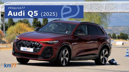 Audi Q5 (2025) - Maniobra de esquiva (moose test) y eslalon | km77.com