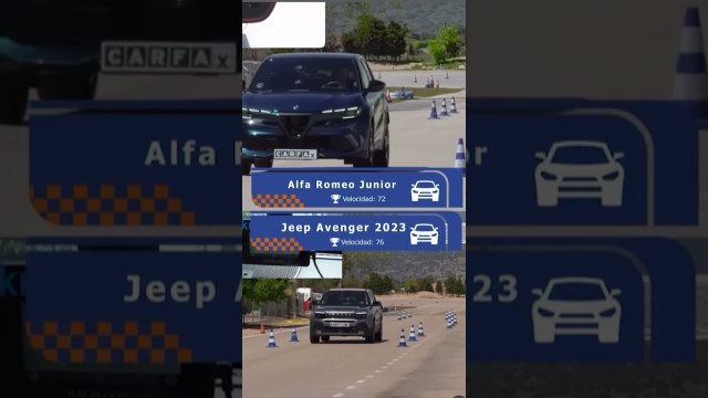 Comparativa en la prueba de esquiva: Jeep Avenger vs Alfa Romeo Junior 🏁