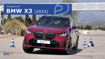 Sorpresa con el BMW X3 (2025) durante la prueba de esquiva.
