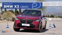 Sorpresa con el BMW X3 (2025) durante la prueba de esquiva.