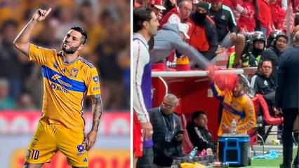 Gignac es agredido al salir de la cancha del Nemesio Diez en la gran final Toluca - Tigres