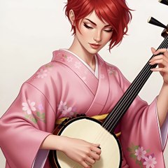 “Play the shamisen” This video was generated by the AI, Grok Imagine. #aivideo #shamisen #三味線