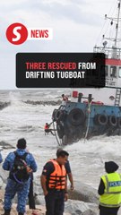 Three Indonesian crewmembers rescued after tugboat runs aground on Terengganu coast