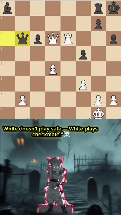 White Doesn’t Play Safe — White Plays Checkmate