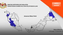 Amaran ribut petir, hujan lebat di lapan negeri hingga 1 tengah hari ini