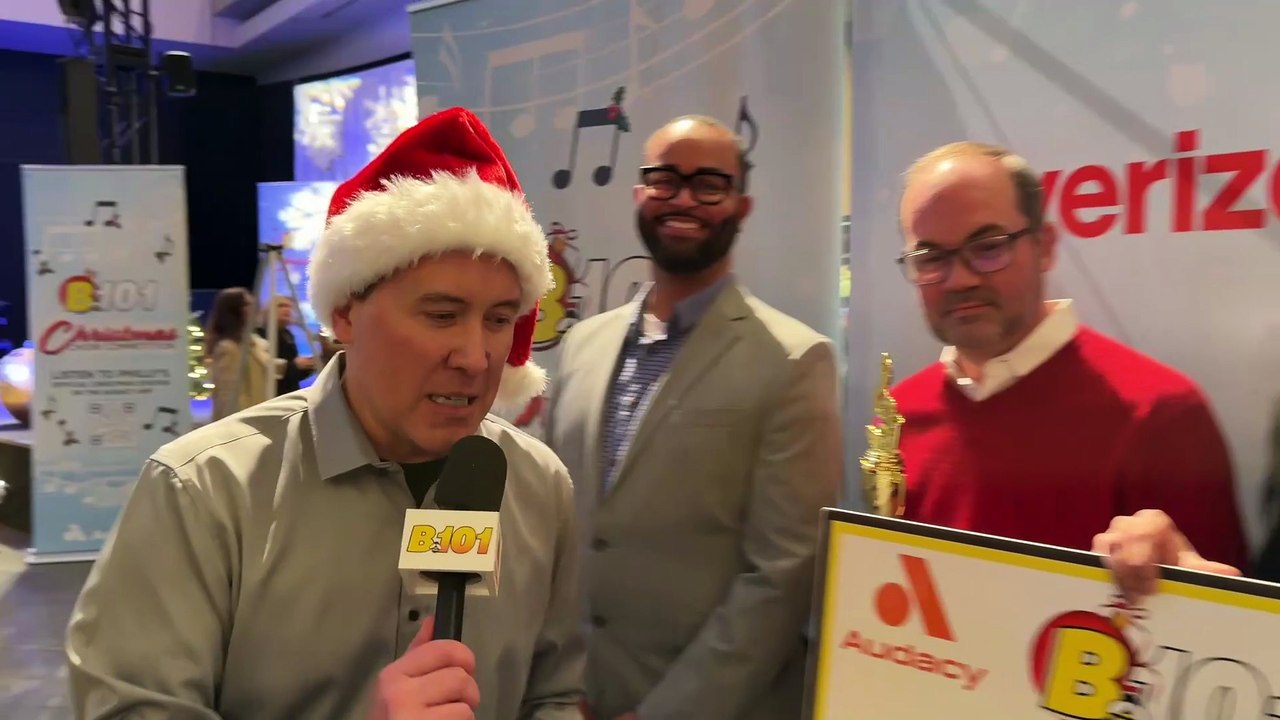 Bobby Smith chats with Woodstown High School, B101's 2025 Christmas Choir Competition High School Division Champions