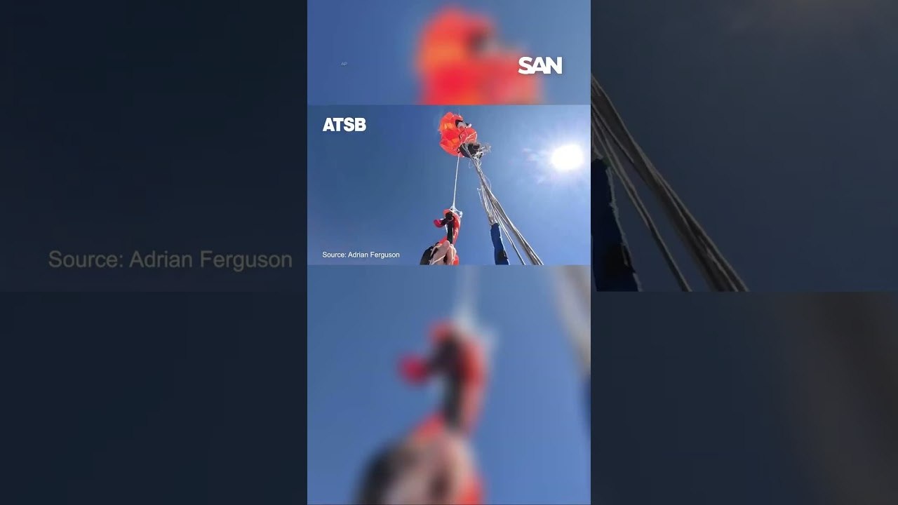 Skydiver hangs at 15,000 feet after parachute catches on plane