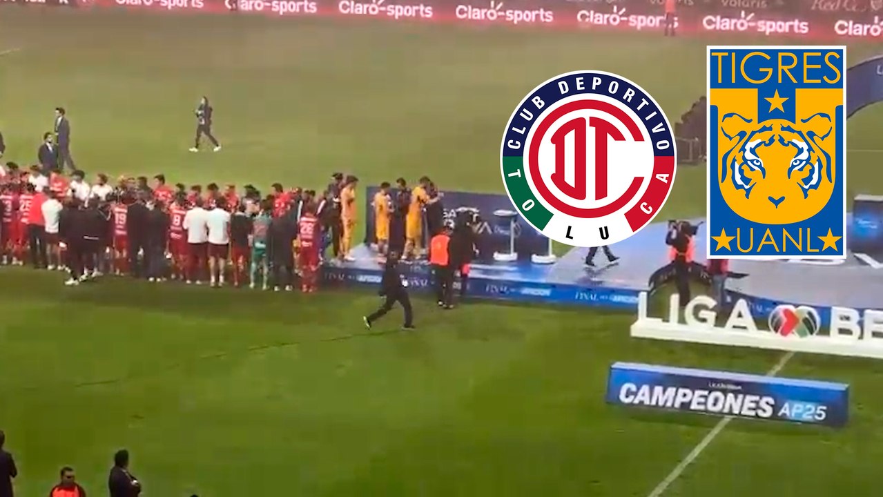 Toluca hace pasillo de honor a Tigres tras caer en el Nemesio Diez