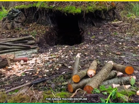 I Built a Hidden Shelter to Survive the Wild Night