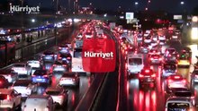 İstanbul'da trafik yoğunluğu