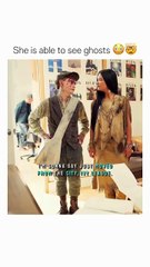 She can only see them