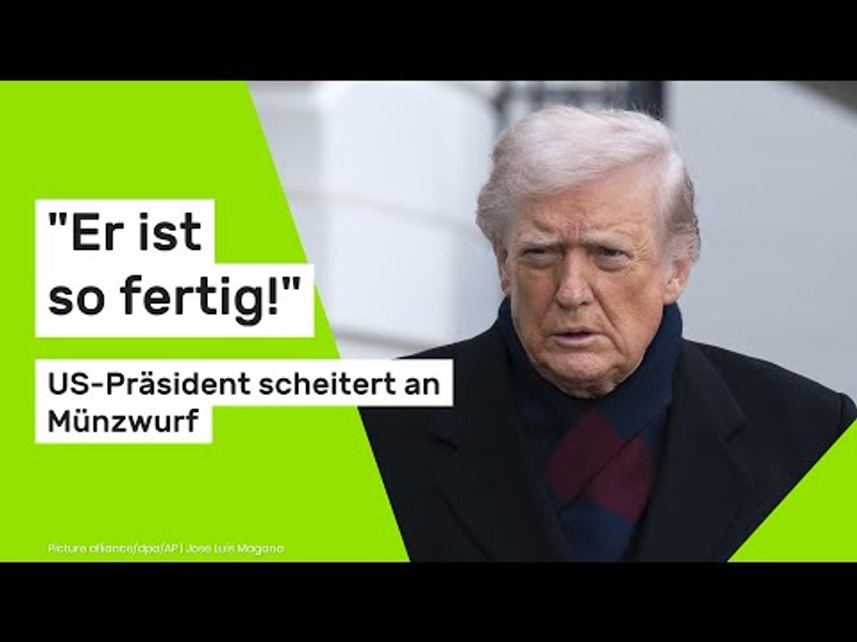 Donald Trump: 'Er ist so fertig!' US-Präsident scheitert an Münzwurf