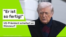 Donald Trump: "Er ist so fertig!" US-Präsident scheitert an Münzwurf