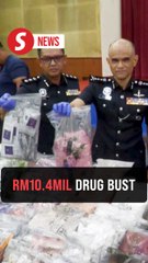 Police nab three, seize drugs worth RM10.4mil