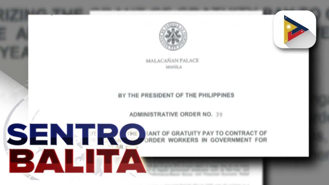 Pamamahagi ng SRI sa gov't employees at gratuity pay sa mga COS at JO, pinasisimulan ni PBBM ngayong araw | ulat ni Cleizl Pardilla