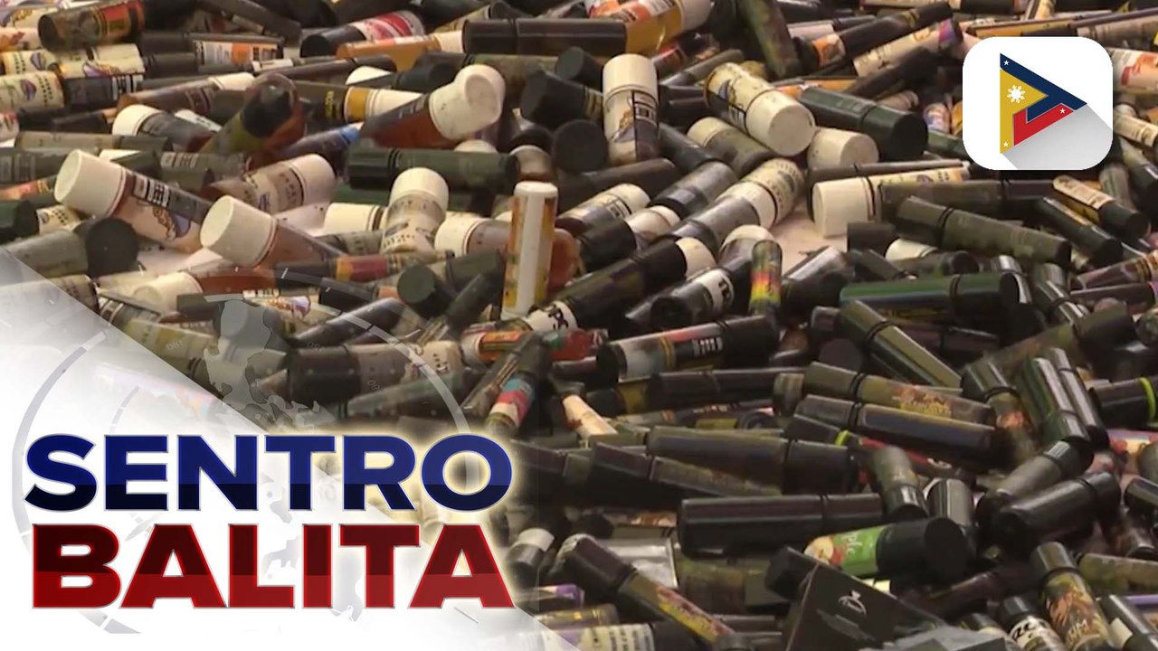 Higit 448-K na units ng illegal vape products, sinimulan nang sirain ng BIR  | ulat ni Denisse Osorio