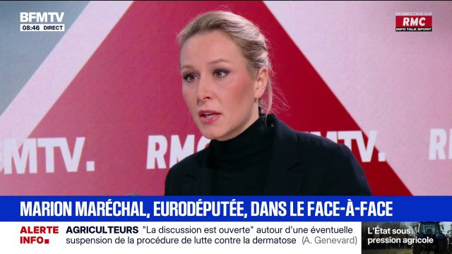 Marion Maréchal: Je suis une fervente partisane de l'union des droites