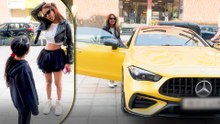 Nia Sharma - The Sassy Star Rides Her Swanky Sporty Yellow Mercedes Beast!