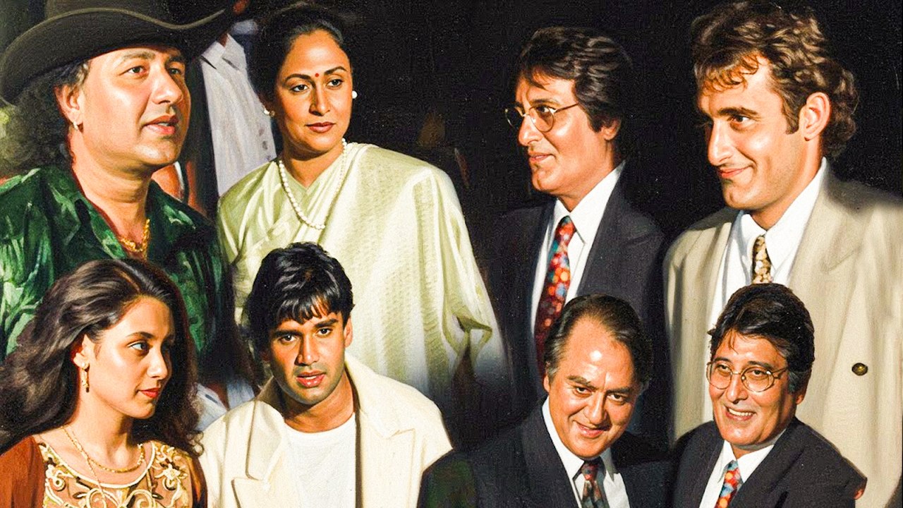 Himalay Putra (1997) Launch Party: Akshaye Khanna, Vinod Khanna, Sunil Dutt, Jaya Bachchan, Anu Malik, Suniel Shetty, Yash Chopra & More