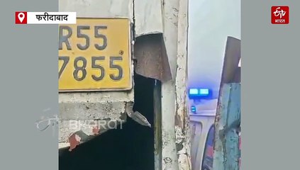 घनी धुंध के बीच फरीदाबाद में दिल्ली-मुंबई एक्सप्रेसवे पर खड़े कंटेनर में घुसी तेज रफ्तार कार, 2 लोगों की मौत