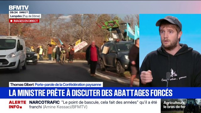 Dermatose nodulaire: Pour nous, ce n'est plus une crise sanitaire, c'est une crise politique , affirme Thomas Gibert (Confédération paysanne)