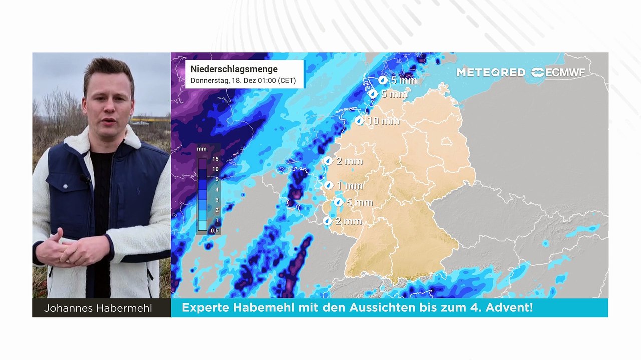 Dauergrau in Deutschland- Experte Habemehl mit den Aussichten bis zum 4. Advent!