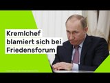Wladimir Putin: 34 Sekunden Stille - Kremlchef blamiert sich bei Friedensforum