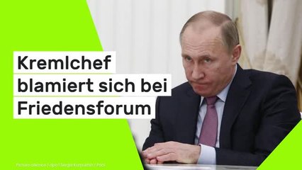 Wladimir Putin: 34 Sekunden Stille - Kremlchef blamiert sich bei Friedensforum