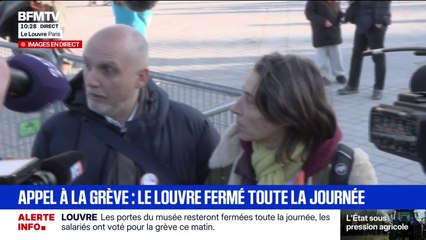 "Il y a une force assez unique au sein du musée pour dire que ça suffit":  des employés du Louvre sont en grève