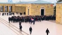 Dışişleri Bakanı Hakan Fidan, 16. Büyükelçiler Konferansı’nın resmi açılış töreni öncesi Türk büyükelçilerle Anıtkabir’i ziyaret etti