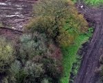 Aerial View of Rudford Site Under Investigation for Waste Tipping
