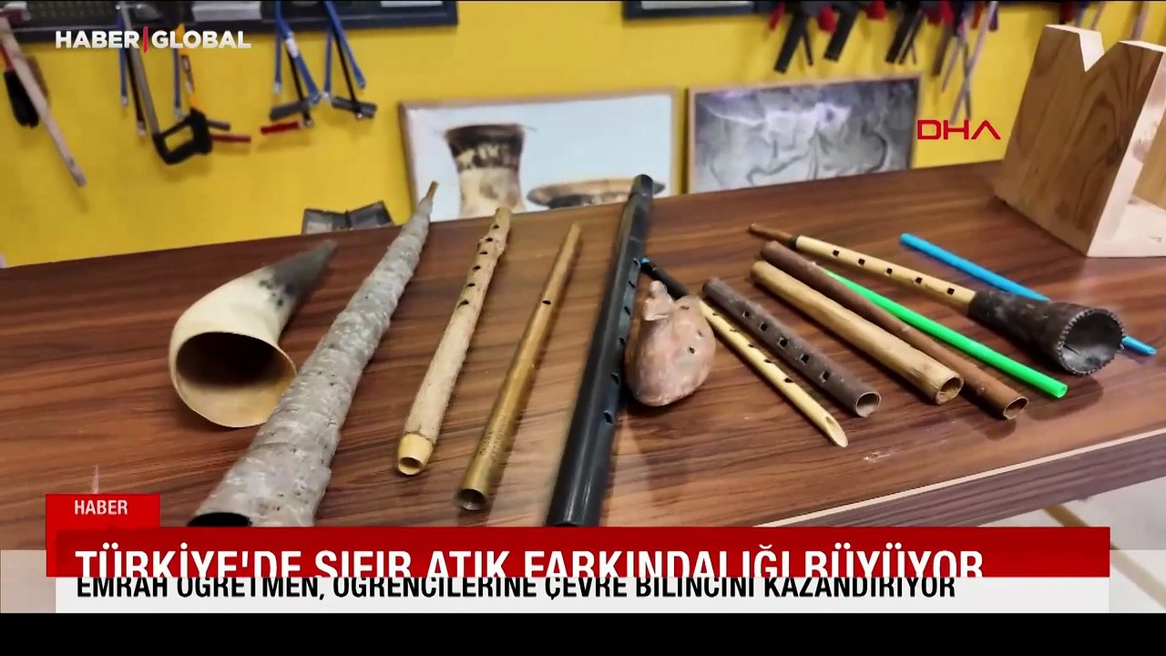 Türkiye'de Sıfır Atık farkındalığı büyüyor: Genç öğretmen atıklardan enstrüman yapıyor