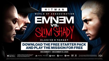 Hitman World of Assassination Official Eminem vs Slim Shady Mission Briefing Trailer