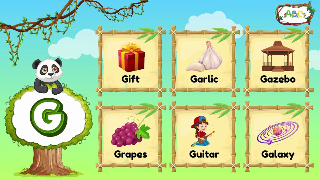 ABC Flashcards for Kids | Learning Words for Toddlers from A to Z | Preschool Learning Video